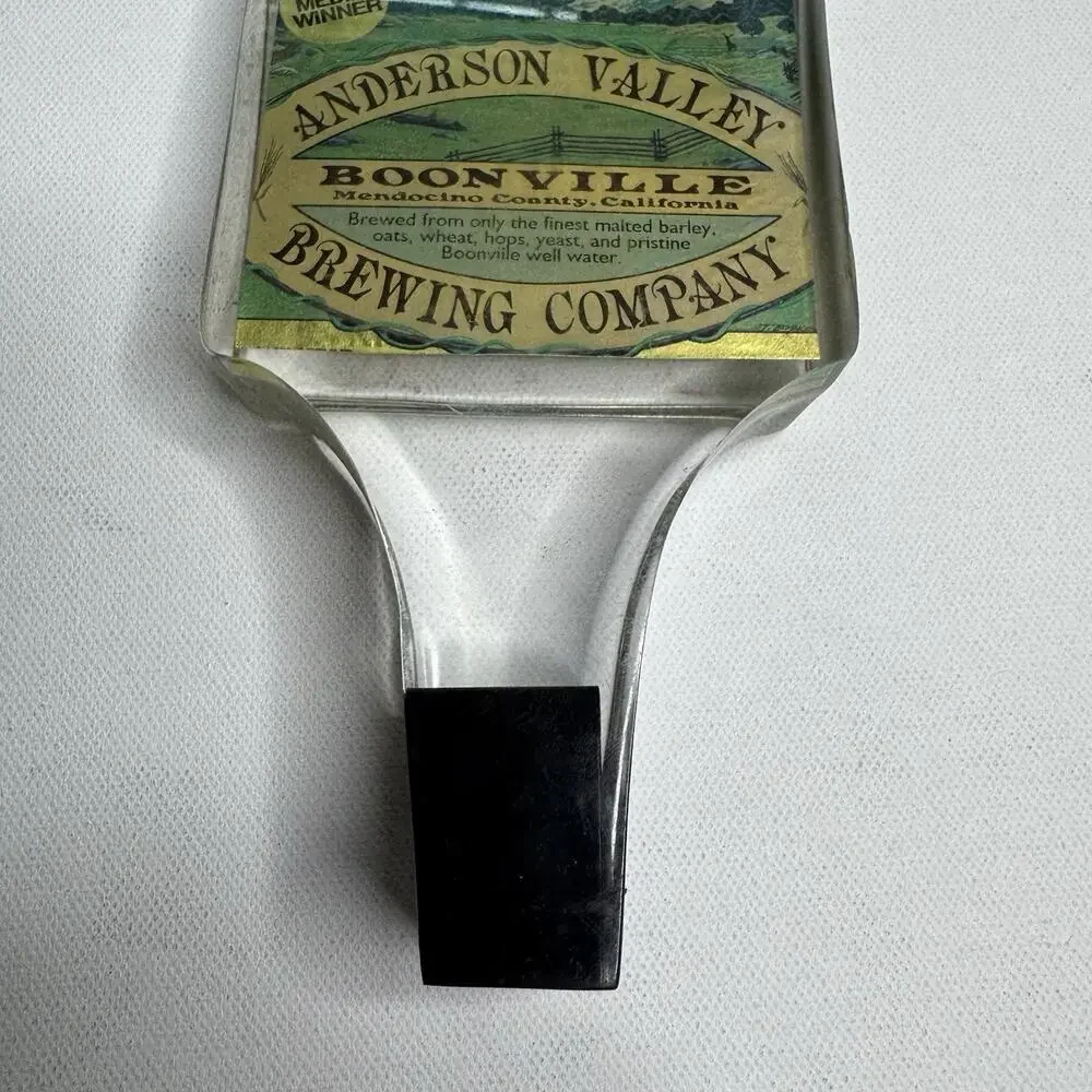 Anderson Valley Barney Flats Oatmeal Stout Beer Tap Handle Boonville CA
